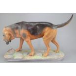 An Albany Fine China Co. Bloodhound modelled by Neil Campbell. Naturalistically decorated. Title and