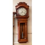 John Smith & Son, Derby, a Victorian mahogany tavern style or railway timepiece, John Smith & Son,