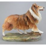 An Albany Fine China Co. Rough Collie. Naturalistically decorated. Factory marks to base. 12 cm
