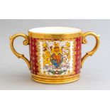 A limited edition Tuscan Bone China 1953 Queen Elizabeth II Royal commemorative loving cup, No.5/