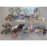 A collection of vintage Britains and other lead animals, to include farm and exotic animals, to