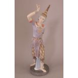 A Ladro figure of a 'Siamese Dancer'. Retired in 1993. Factory mark to base. 33 cm tall. (1)