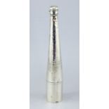 A novelty mid Victorian silver hunting horn spirit flask, with presentation inscription -