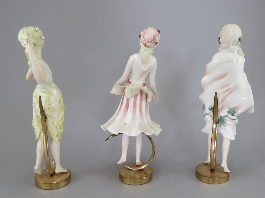 A group of three Albany Fine China Co. female ceramic studies incorporating metal. Each titled - Image 2 of 3