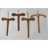 An interesting of Late Victorian and early Edwardian Wooden coat hangers. The coat hangers are in
