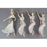 A group of Albany Fine Bone China figures, probably from the production line, but never assembled as