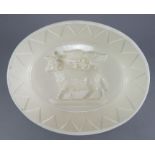 A fine late eighteenth century Wedgwood creamware jelly mould, c. 1790. It depicts an Egyptian theme