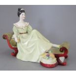 A Royal Doulton Bone China figure of 'At Ease', Factory mark to base. HN 2473 19 cm tall. (1)