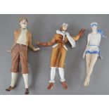 A group of Albany Fine Bone China figures, probably from the production line, but never assembled as