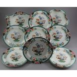 An early nineteenth century transfer-printed Wedgwood part dessert service, c.1820. It is printed
