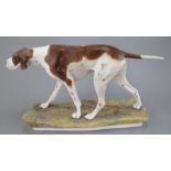 An Albany Fine China Co. Pointer modelled by Neil Campbell. Naturalistically decorated. Title and