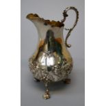 Charles Thomas Fox and George Fox, a silver cream jug of good proportions and bellied form with