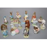 A collection of eighteen Beswick Beatrix Potter figures, the vast majority with early backstamps.