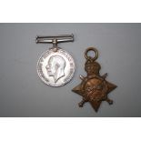 A 1914-1915 Star and War medal to 10829 Pte / Sjt W Morris Royal Irish Rifles.
