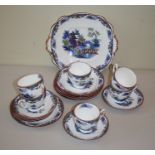 Taylor and Kent, an early 20th century tea service, a six place setting comprising tea cups,