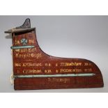 An 1884 Wadham College Torpids rudder. The Eight named in gilt lettering. The Cox recorded as W.J