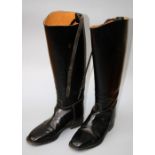 A pair of gentleman's Regent black leather riding boots, size 7.