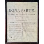 French Revolutionary Wars. Napoleon Bonaparte's proclamation to his troops at sea in 1798,