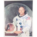 Neil Armstrong (1930-2012), American astronaut, the first person to walk on the moon. Autograph in