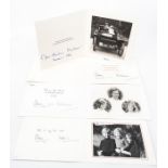 TRH The Duke and Duchess of Kent, eight autograph Christmas cards, inscribed and signed individually