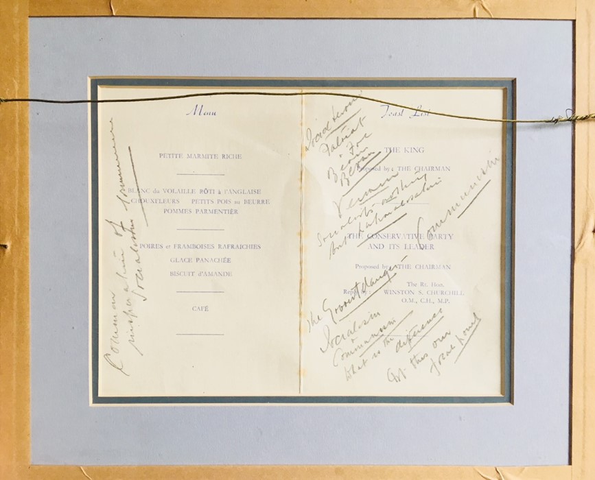 Winston Churchill (1874-1965), manuscript notes for a speech given at the Connaught Rooms, 16 - Image 2 of 2