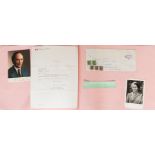 Modern Political History Interest. Collection of approximately 100 autographs of politicians and