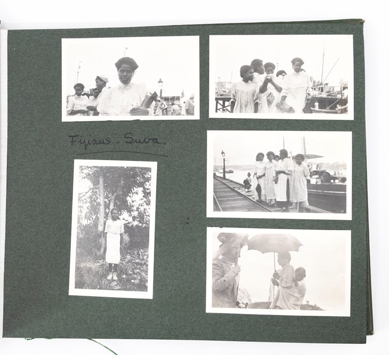 Album of Edwardian and early-20th century photographs, to include several images of passengers and - Image 4 of 4