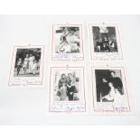 HRH Princess Alexandra and The Honourable Angus Ogilvy, five autograph Christmas cards for