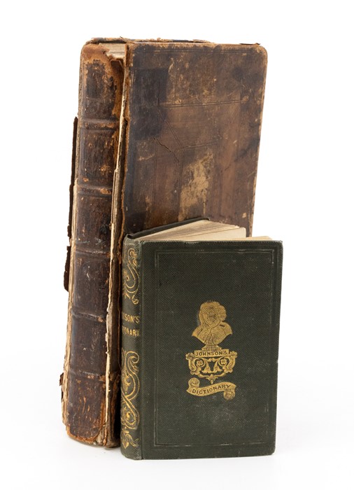 Johnson, Samuel. Johnson's Pocket Dictionary of the English Language, London: H. Washbourne, 1838,