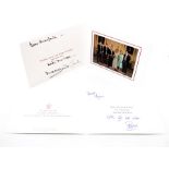 TRH The Prince of Wales and The Duchess of Cornwall. Autograph Christmas card. Inscribed and