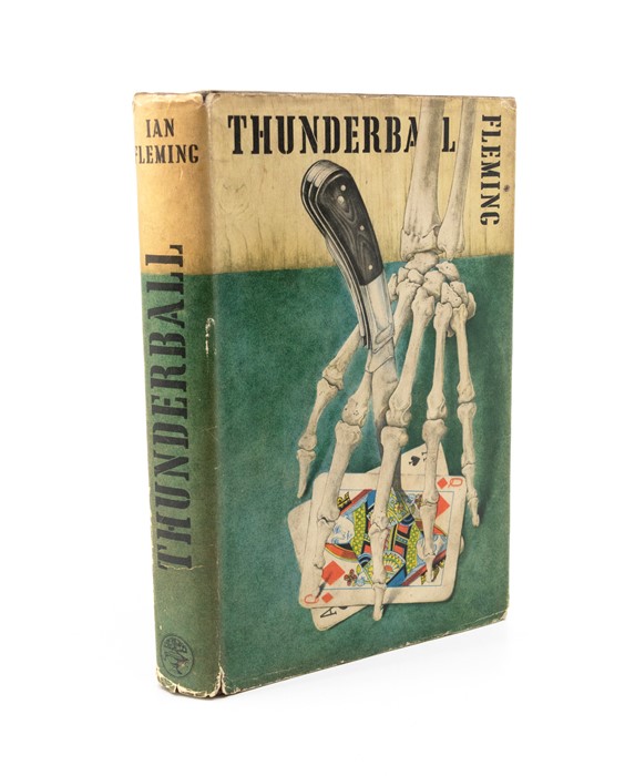 Fleming, Ian. Thunderball, first edition, London: Jonathan Cape, 1961. Publisher's cloth lettered in