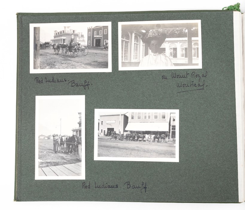 Album of Edwardian and early-20th century photographs, to include several images of passengers and - Image 3 of 4
