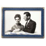 HRH Princess Alexandra and The Honourable Angus Ogilvy, photographic portrait signed individually by