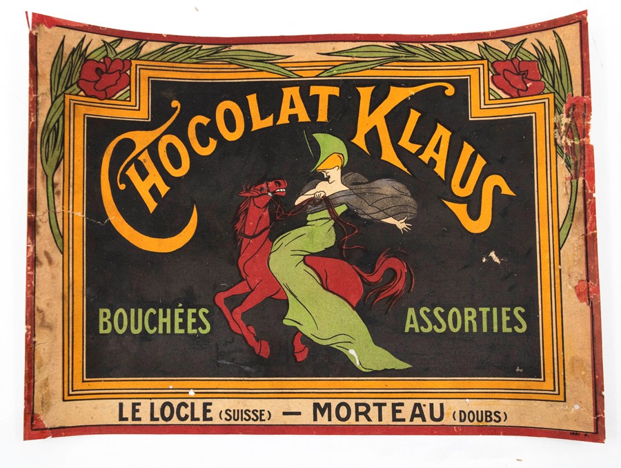 Leonetto Cappiello (1875-1942), colour advertising poster for Chocolat Klaus, unframed,