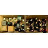 Two boxes of assorted wines numbering approximately 30 including liqueurs, vodkas and whisky