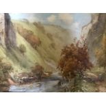 Harold Gresley (British, 1892-1967), Morning Glow Dovedale, signed l.l., watercolour, 26.5cm by 36.