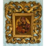Central European School, possibly 15th/16th Century, Madonna and Child, oil and gold ground on