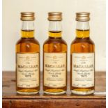 3 Macallan miniatures 1973, 1974 & 1975 (3)