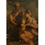 After Andrea del Sarto, The Holy Family, oil on canvas, 142 by 103cm, unframed