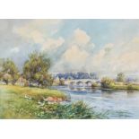 Harold Gresley (British, 1892-1967), Swarkestone bridge, Derbyshire, signed l.r., watercolour, 24 by