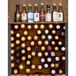 Approximately 84 rare whisky miniatures including Aberlour, Dalchully, Auchentoshen, Cnoc Balvenie