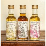 Three Glen Appin miniatures 10yr, 15yr and 20 yr (3)