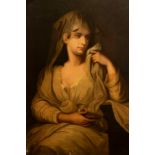 After Angelica Kauffmann, portrait of a woman dressed as a vestal virgin, oil on canvas, 100 by