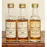 3 Macallan miniatures 1963, 1965 & 1966 (3)