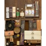 Box of presentation miniatures including Bowmore, Glenfarclas and Isle of Jura