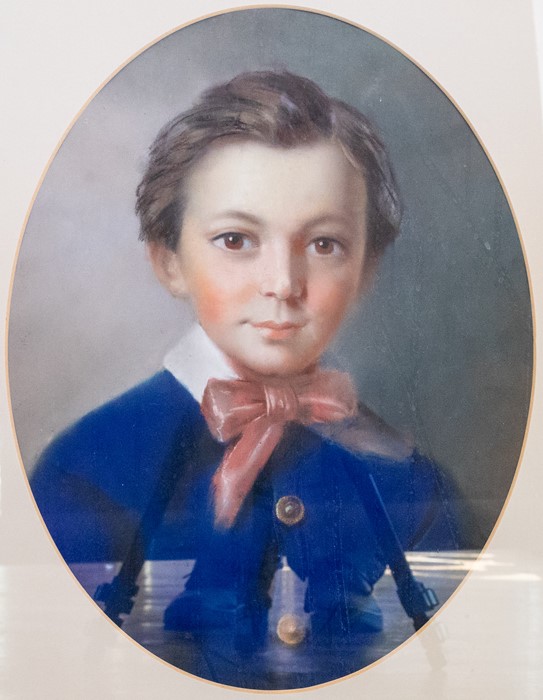 British School, mid 19th Century, portrait of a boy said to be John Frederick Thornton, aged 8, born