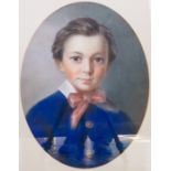British School, mid 19th Century, portrait of a boy said to be John Frederick Thornton, aged 8, born