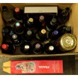 A collection of approximately 21 assorted wines and ports including Maynards, a port wine