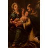 North Italian School, 17th Century, The Holy Family, oil on canvas, 102 by 80cm, unframed