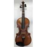 French Violin one piece back 12 1/2inch.